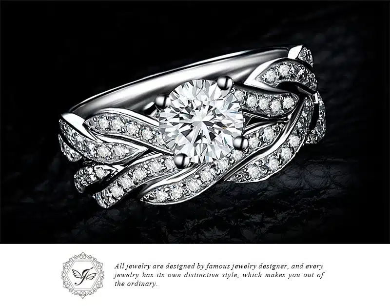 JewelryPalace Infinity 1.5ct Simulated Diamond Anniversary Promise Wedding Band Engagement Ring Bridal Sets 925 Sterling Silver 23