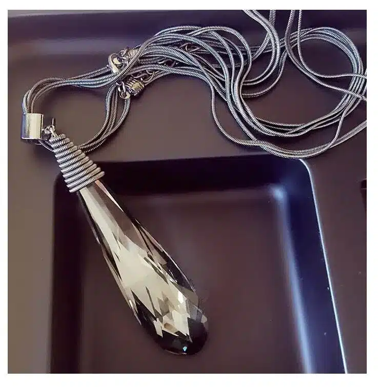 Meyfflin Long Necklace Crystal Women Necklace Jewelry 2017 Fashion Black Chain Drops Maxi Necklaces Pendants Kolye Collier 21