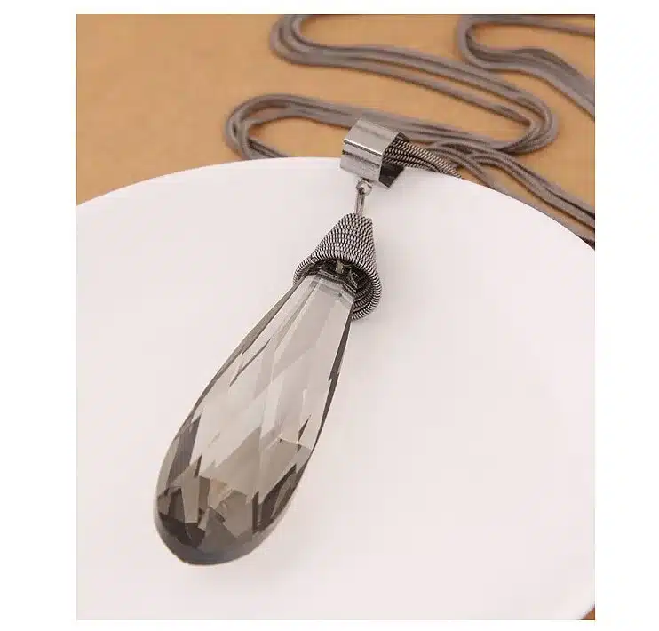 Meyfflin Long Necklace Crystal Women Necklace Jewelry 2017 Fashion Black Chain Drops Maxi Necklaces Pendants Kolye Collier 23