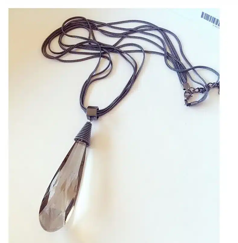 Meyfflin Long Necklace Crystal Women Necklace Jewelry 2017 Fashion Black Chain Drops Maxi Necklaces Pendants Kolye Collier 25