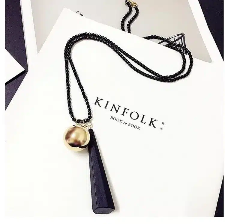 Meyfflin Long Necklace Crystal Women Necklace Jewelry 2017 Fashion Black Chain Drops Maxi Necklaces Pendants Kolye Collier 52