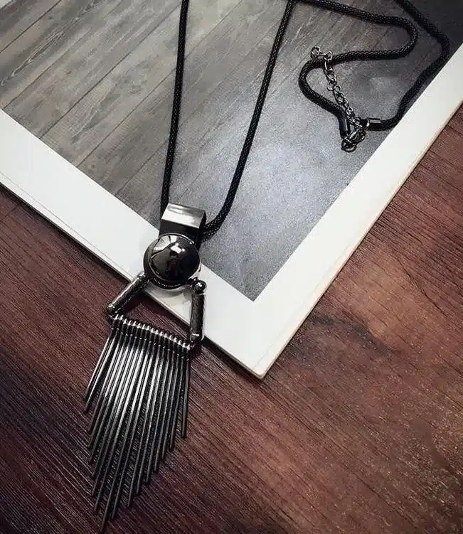 Meyfflin Long Necklace Crystal Women Necklace Jewelry 2017 Fashion Black Chain Drops Maxi Necklaces Pendants Kolye Collier 61