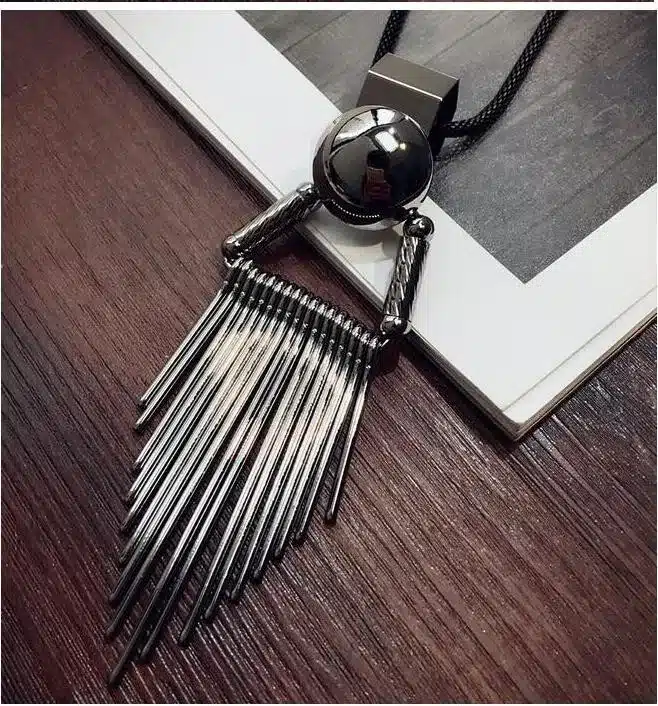 Meyfflin Long Necklace Crystal Women Necklace Jewelry 2017 Fashion Black Chain Drops Maxi Necklaces Pendants Kolye Collier 62