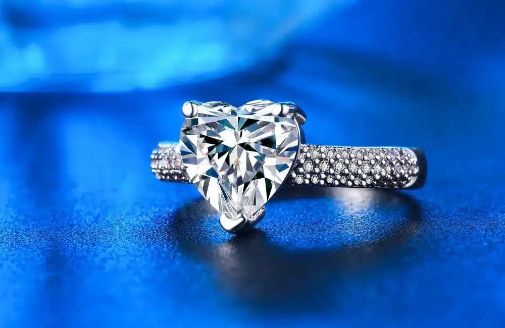big heart stone 3 carat crystal jewelry engagement wedding rings for women 925 sterling silver luxury anel wholesale DD048 13