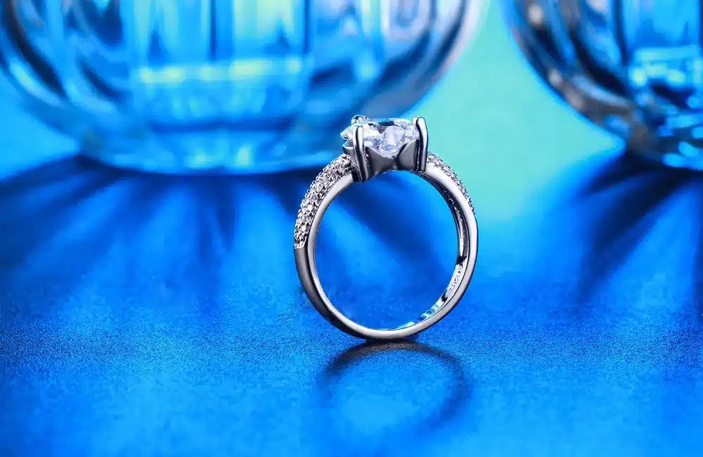 big heart stone 3 carat crystal jewelry engagement wedding rings for women 925 sterling silver luxury anel wholesale DD048 15