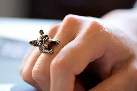 2016 Retro Animal Handmade French bulldog ring Ring Fashion Antique Gold Silver Vintage Adjustable Rings for women JZ315 41