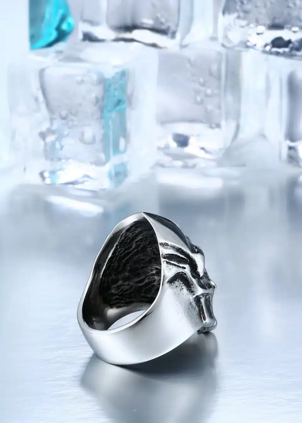 New Store Dropshipping Big Biker Skull Ring For Man Stainless Steel Unique Punk Men Cool Vintage Jewelry free shipping BR8-414 14