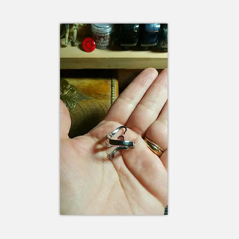 Quality Titanium stainless steel Deep sea squid Octopus finger rings opened Adjustable size Gothic fashion jewelry Free Shipping 15