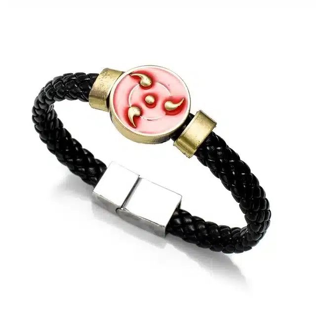 19 Styles Anime Cartoon Leather braided bracelet Woven bangles Attack on Titan Legend of Zelda Naruto One Piece charms fans gift 15