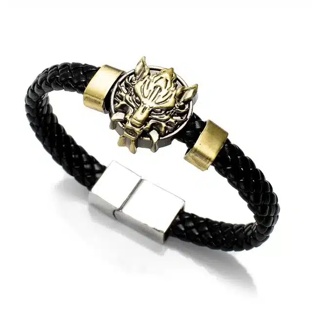 19 Styles Anime Cartoon Leather braided bracelet Woven bangles Attack on Titan Legend of Zelda Naruto One Piece charms fans gift 16
