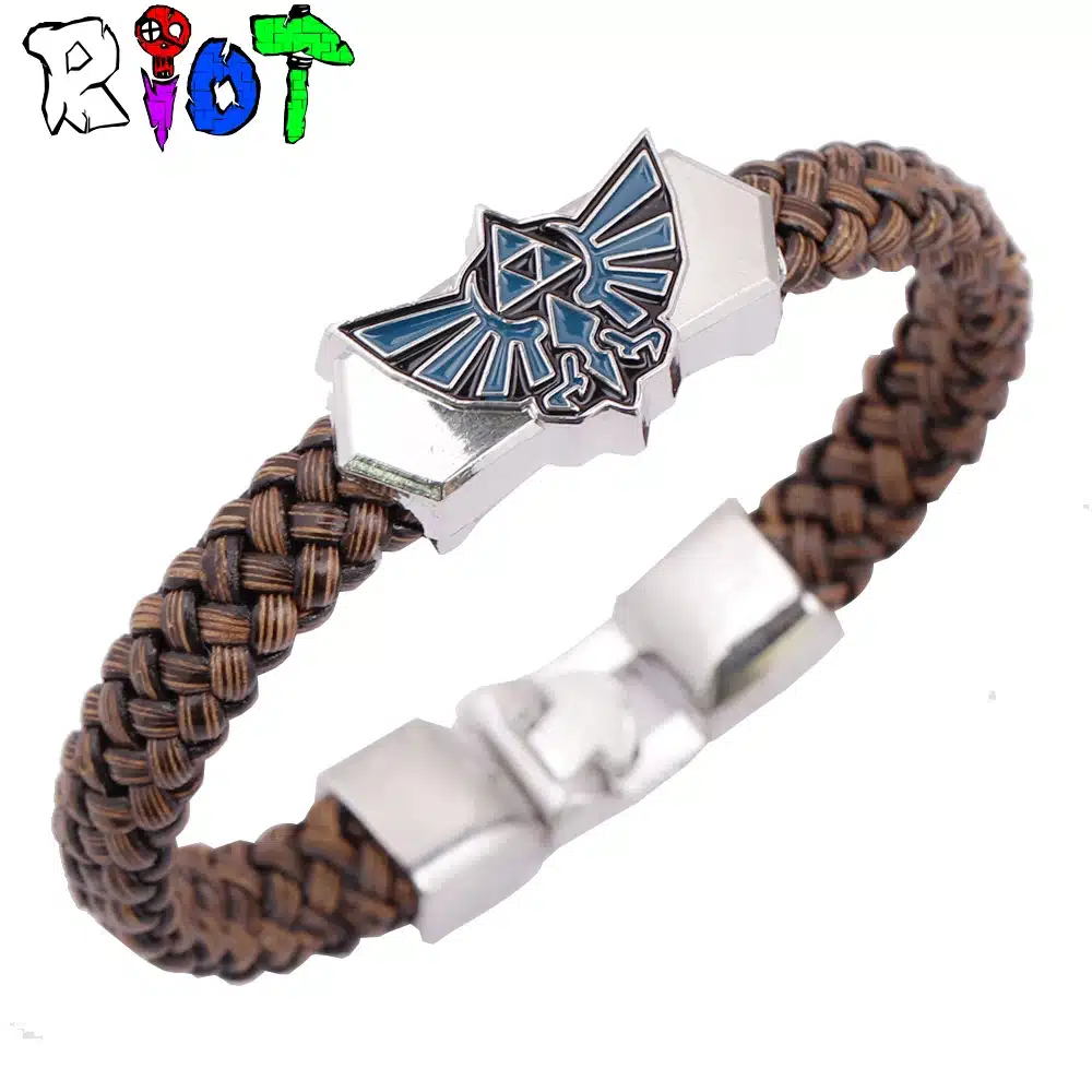 19 Styles Anime Cartoon Leather braided bracelet Woven bangles Attack on Titan Legend of Zelda Naruto One Piece charms fans gift 19