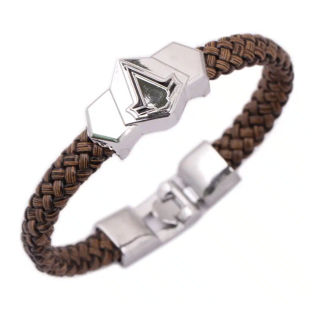 19 Styles Anime Cartoon Leather braided bracelet Woven bangles Attack on Titan Legend of Zelda Naruto One Piece charms fans gift 20