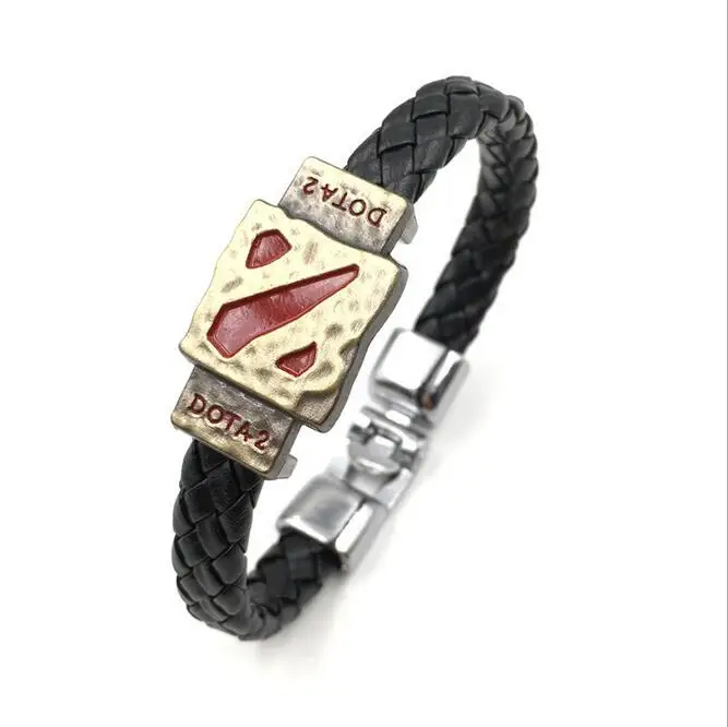 19 Styles Anime Cartoon Leather braided bracelet Woven bangles Attack on Titan Legend of Zelda Naruto One Piece charms fans gift 25