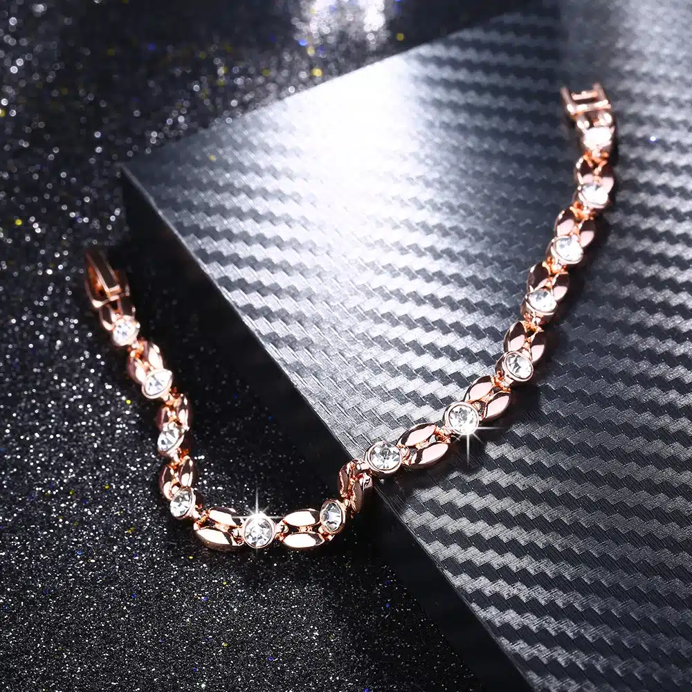 ROXI bracelets & bangle for Women Genuine Austrian Crystals Elegant Bracelets Rose Gold Color Hand Made Fashion Jewelry pulseras 6