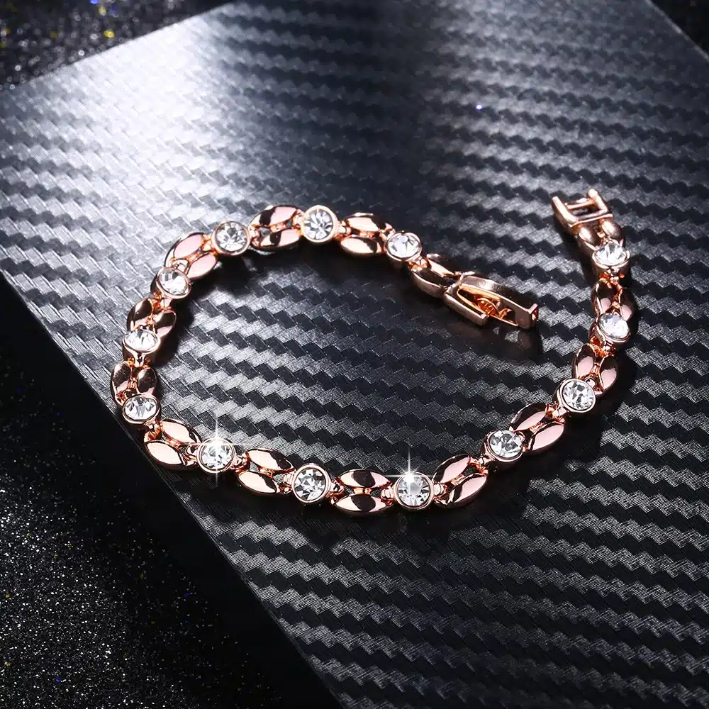 ROXI bracelets & bangle for Women Genuine Austrian Crystals Elegant Bracelets Rose Gold Color Hand Made Fashion Jewelry pulseras 7