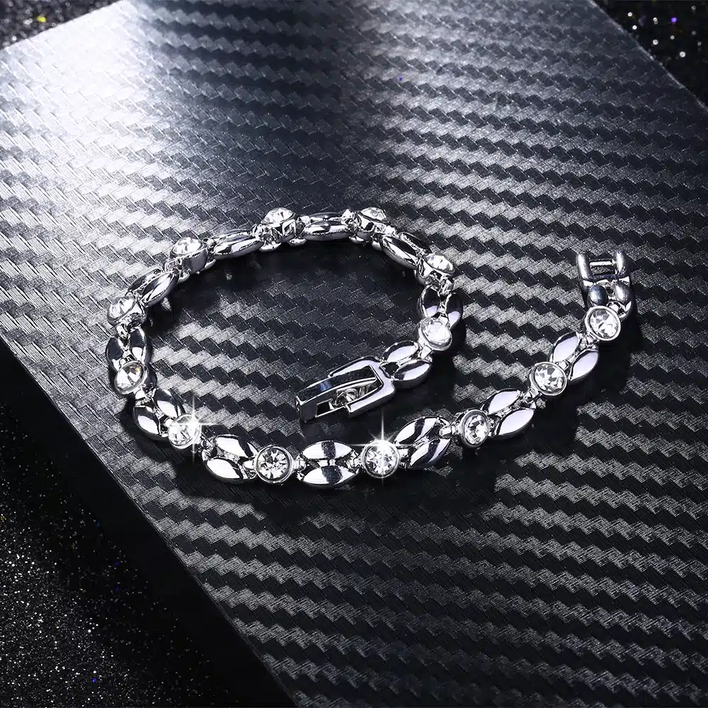 ROXI bracelets & bangle for Women Genuine Austrian Crystals Elegant Bracelets Rose Gold Color Hand Made Fashion Jewelry pulseras 8