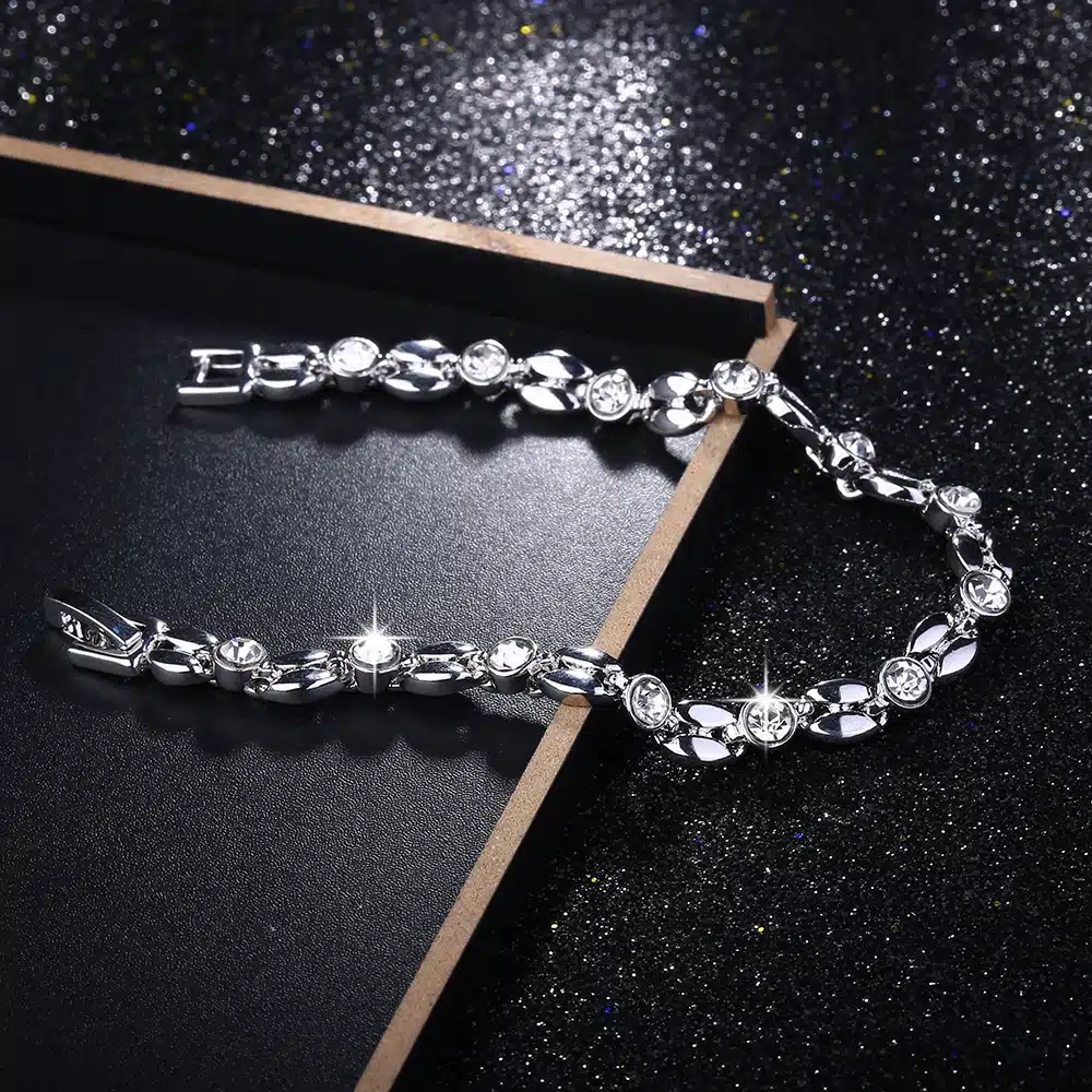 ROXI bracelets & bangle for Women Genuine Austrian Crystals Elegant Bracelets Rose Gold Color Hand Made Fashion Jewelry pulseras 9