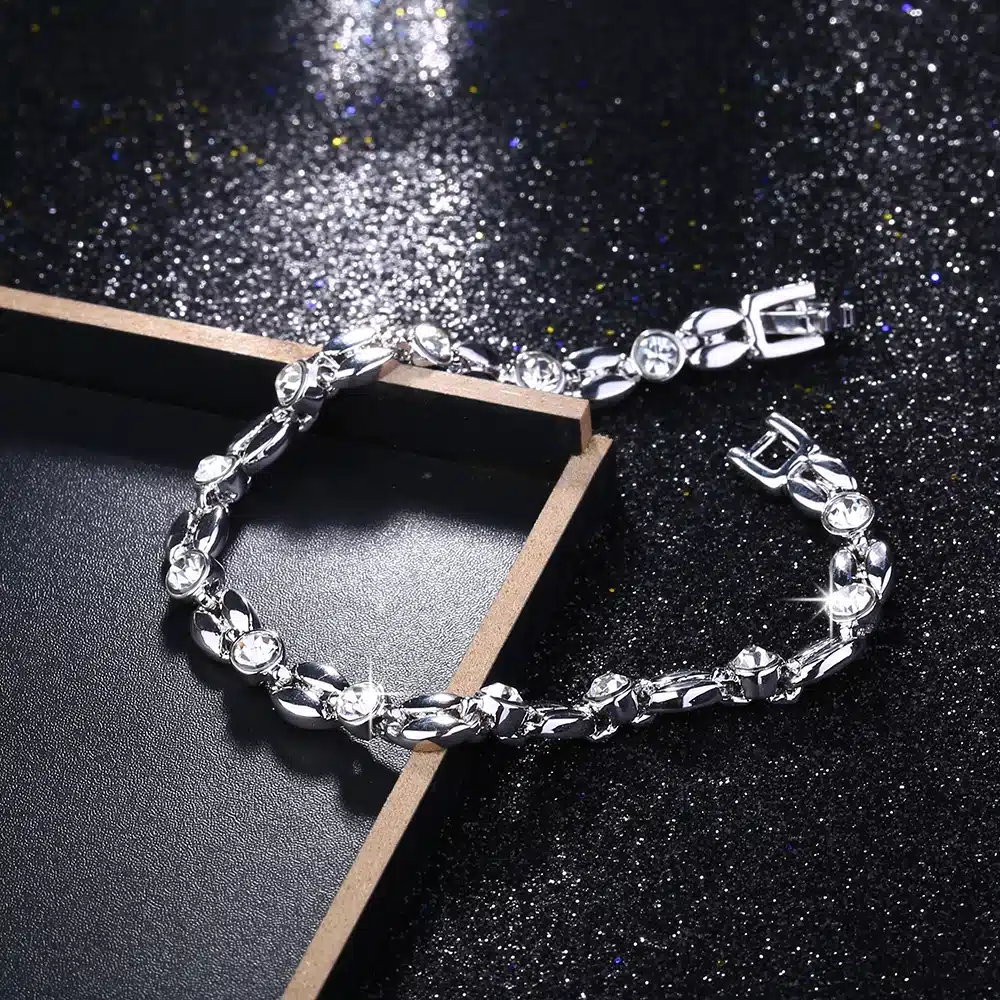 ROXI bracelets & bangle for Women Genuine Austrian Crystals Elegant Bracelets Rose Gold Color Hand Made Fashion Jewelry pulseras 10
