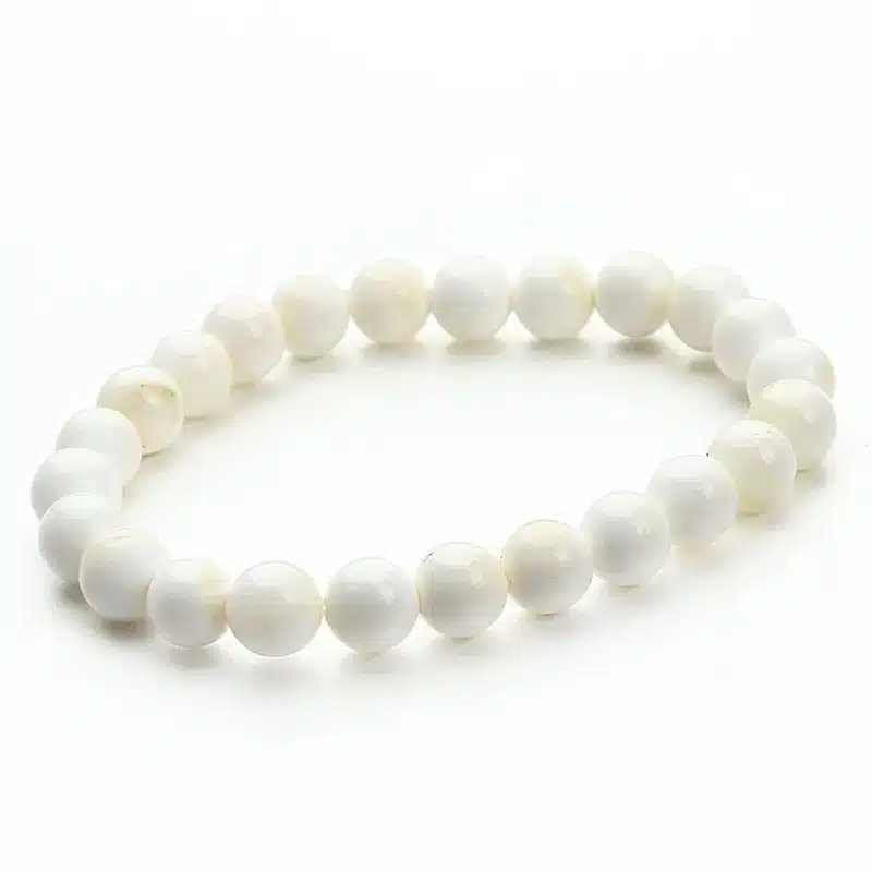 2018 New Summer Style Natural Stone Beads Bracelet Women Men Pink Blue White Yellow Red Beaded Stretch Bracelets Bangles F2852 14