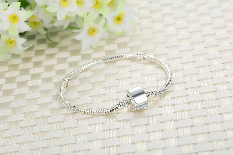 New Design Silver Snake Chain Magnet Clasp European Charm Bead Fit Bracelet Bangle Jewelry For Women Men Gift XCH9010 16