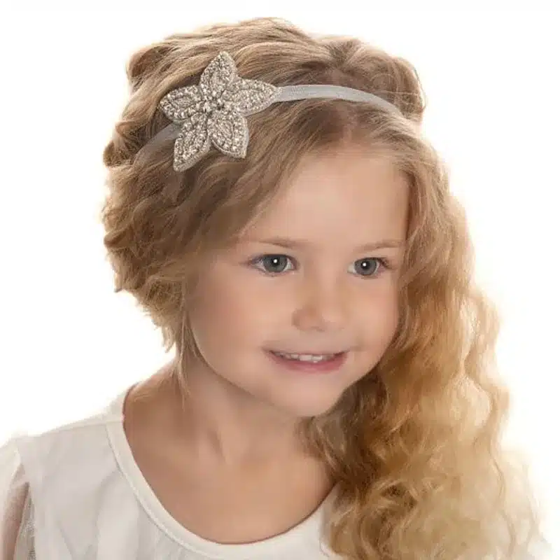 Children Baby Girls Rhinestone Flower Star Headband Hair bands Kids Girls wedding Party Hair Accessories Princess Headwear HB003 11