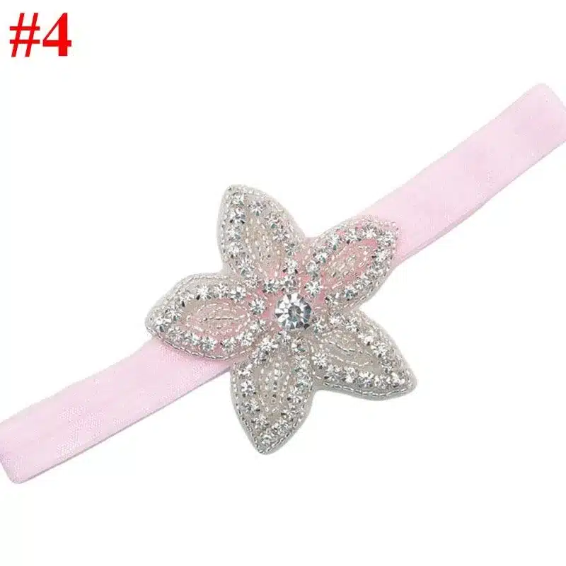 Children Baby Girls Rhinestone Flower Star Headband Hair bands Kids Girls wedding Party Hair Accessories Princess Headwear HB003 16