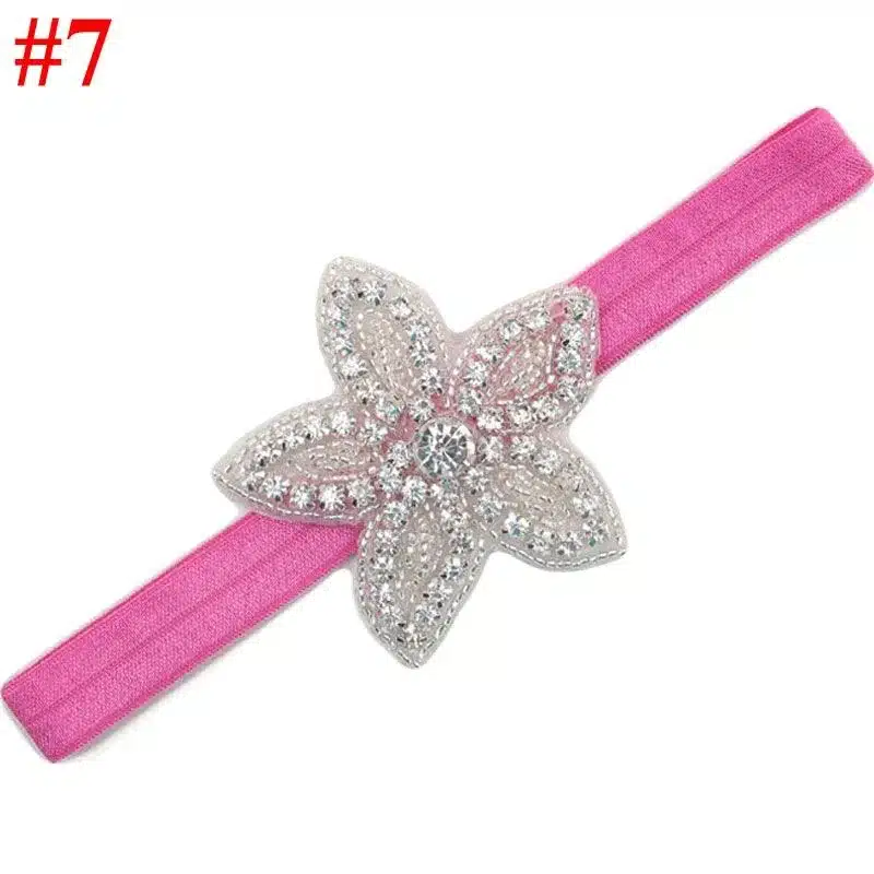 Children Baby Girls Rhinestone Flower Star Headband Hair bands Kids Girls wedding Party Hair Accessories Princess Headwear HB003 19
