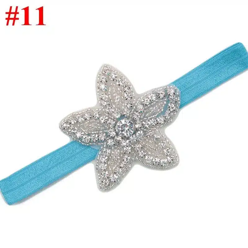 Children Baby Girls Rhinestone Flower Star Headband Hair bands Kids Girls wedding Party Hair Accessories Princess Headwear HB003 23