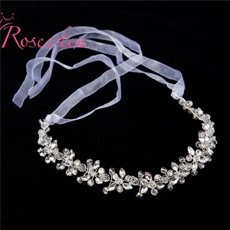 Handmade Bridal Crystal Rhinestone Hair Piece Women White Simulated-pearl DIY Pricess wedding tiaras Crown Accessories RE191 27