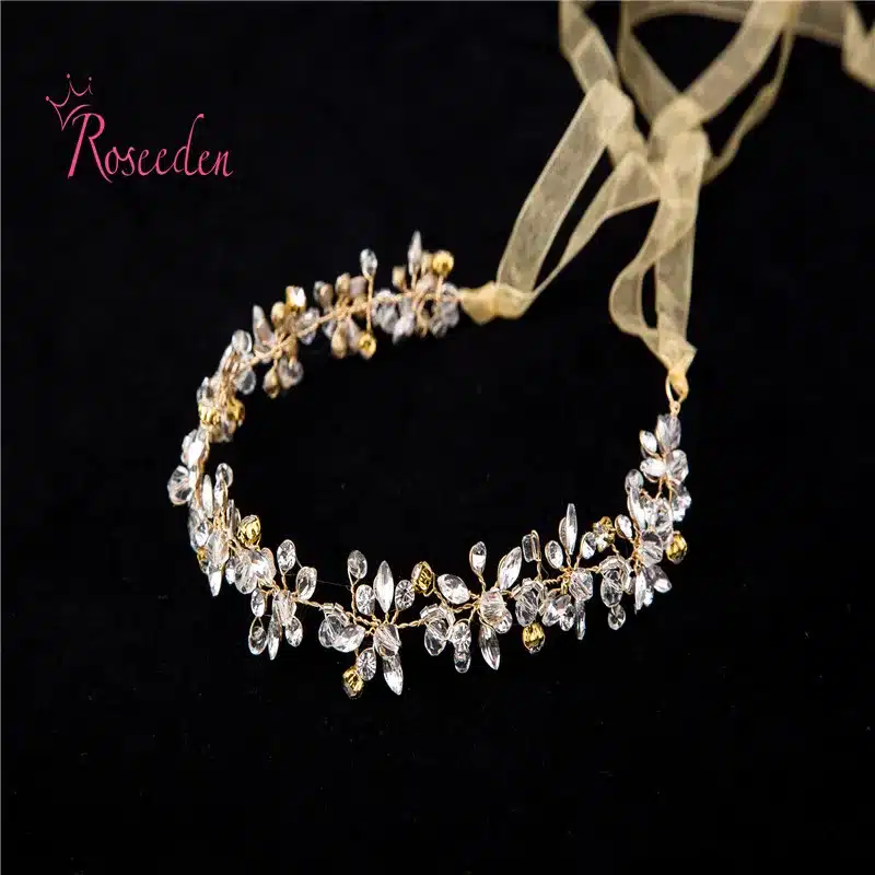 Handmade Bridal Crystal Rhinestone Hair Piece Women White Simulated-pearl DIY Pricess wedding tiaras Crown Accessories RE191 28