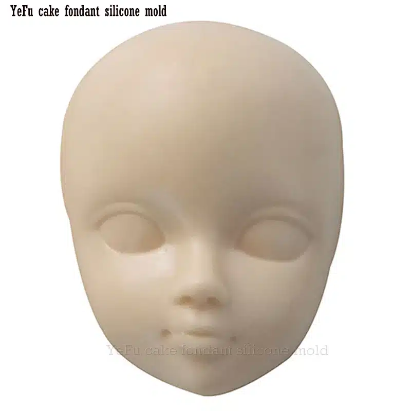 Baby face girl Head chocolate silicone mold for cake decorating tools Polymer Clay Resin Candy Fimo Super Sculpey F0929 11