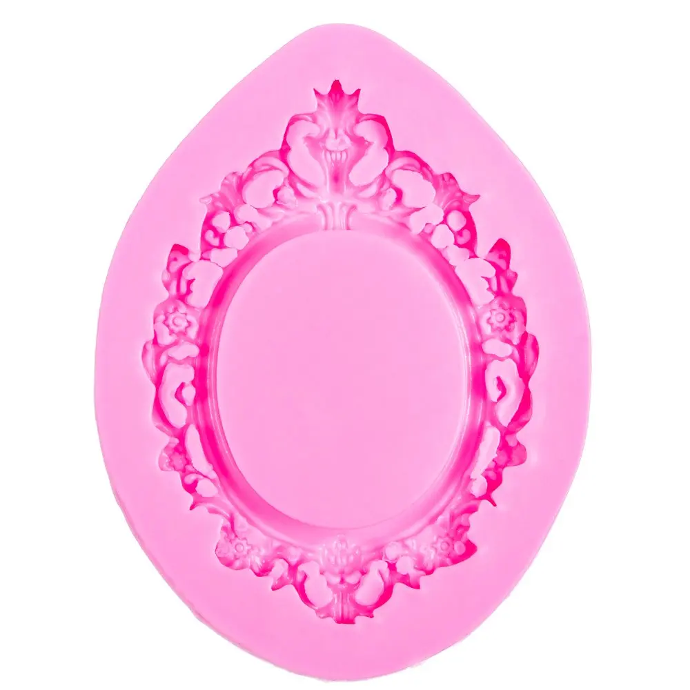 Retro Fashion Frame shape for Cake decorating tools Chocolate Mold for the Kitchen Baking DIY fondant silicone mold F0611 10