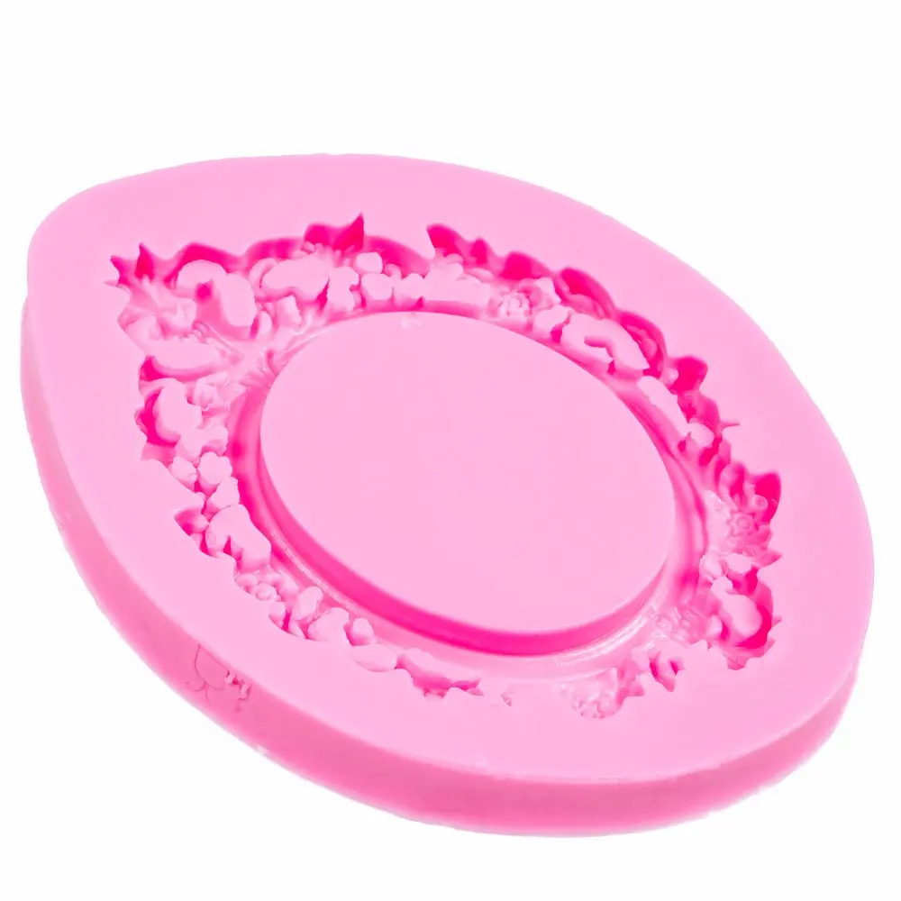 Retro Fashion Frame shape for Cake decorating tools Chocolate Mold for the Kitchen Baking DIY fondant silicone mold F0611 13