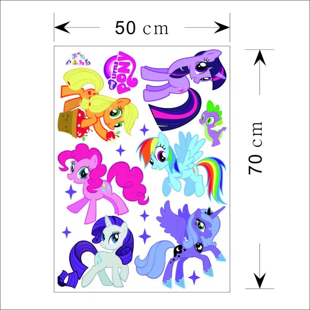 Lovely Cartoon Wall Stickers for Kids Rooms Wall Decals Girls Children Nursery Baby Room Decor Wallpaper Mural Gift 6
