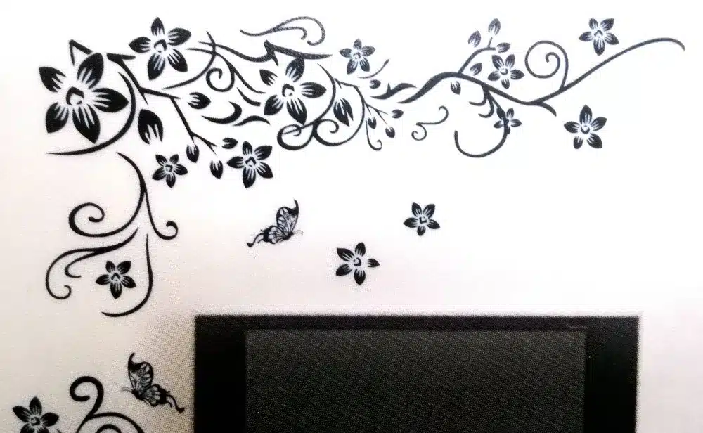 Hot DIY Wall Art Decal Decoration Fashion Romantic Flower Wall Sticker/ Wall Stickers Home Decor 3D Wallpaper Free Shipping 20