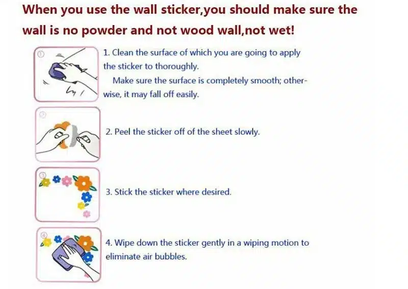 Hot DIY Wall Art Decal Decoration Fashion Romantic Flower Wall Sticker/ Wall Stickers Home Decor 3D Wallpaper Free Shipping 30