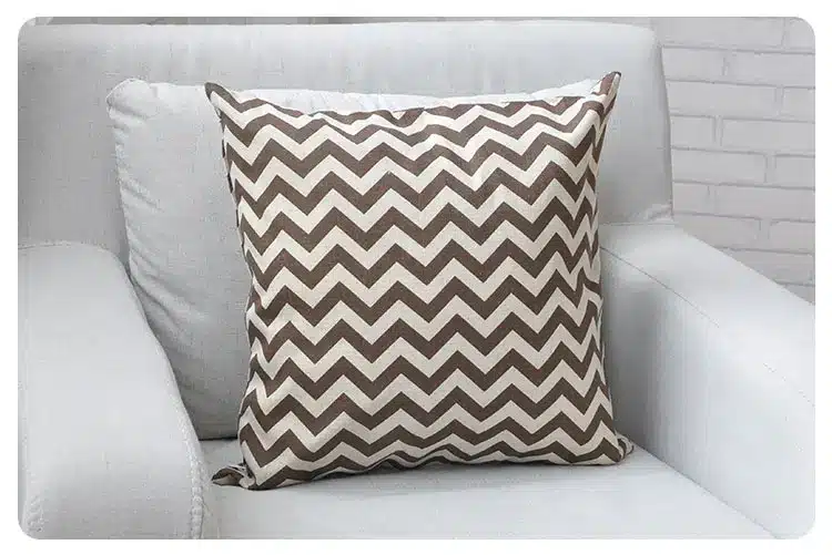 1Pcs 45cm Square Home Decorative Yellow Geometric Cotton Linen Pillow Case Pillow Cover 14
