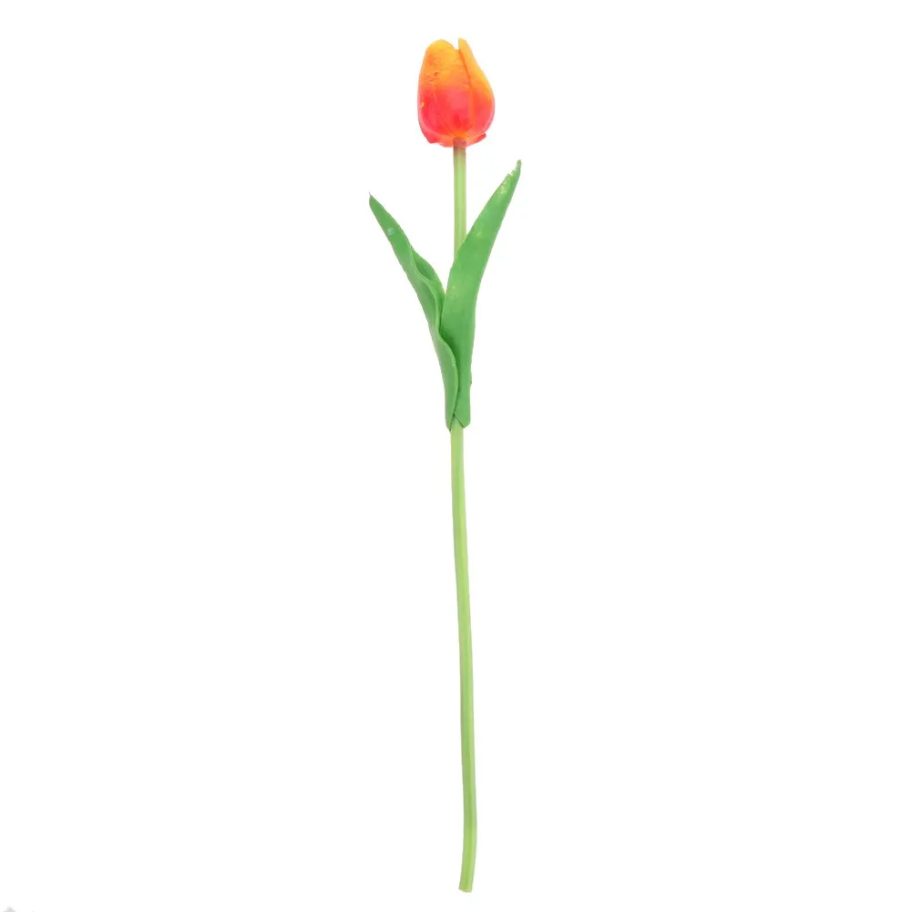 10pcs Artificial Tulip Flowers Wedding Decoration PU Leather Tulip Flower Bouquet for Wedding Party Decoration Decorative Flower 22