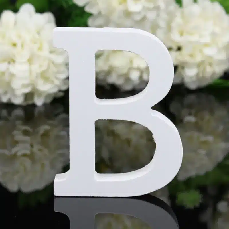 Hot Sale Wedding Decorations PVC Letters White Wooden Alphabet Decorative Crafts Romantic Home Birthday Party Event Supplies 16