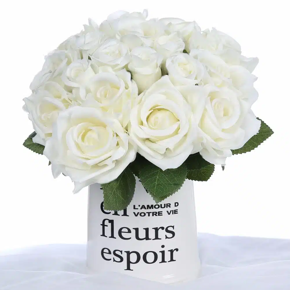 Luyue flowers artificial flowers Vintage European Peony Wedding Silk Artificial Flowers Home Festival Decoration 13 Branches 23