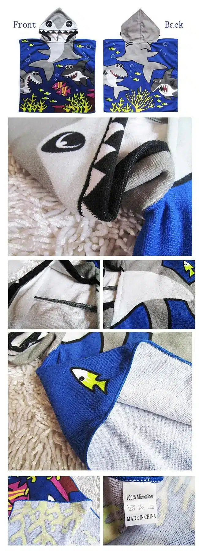 New 2017 Carton Hooded Baby Towels Kids Microfiber Bathrobe Bath Towel Infant Blanket Neonatal Children Kinderen Handdoeken 19