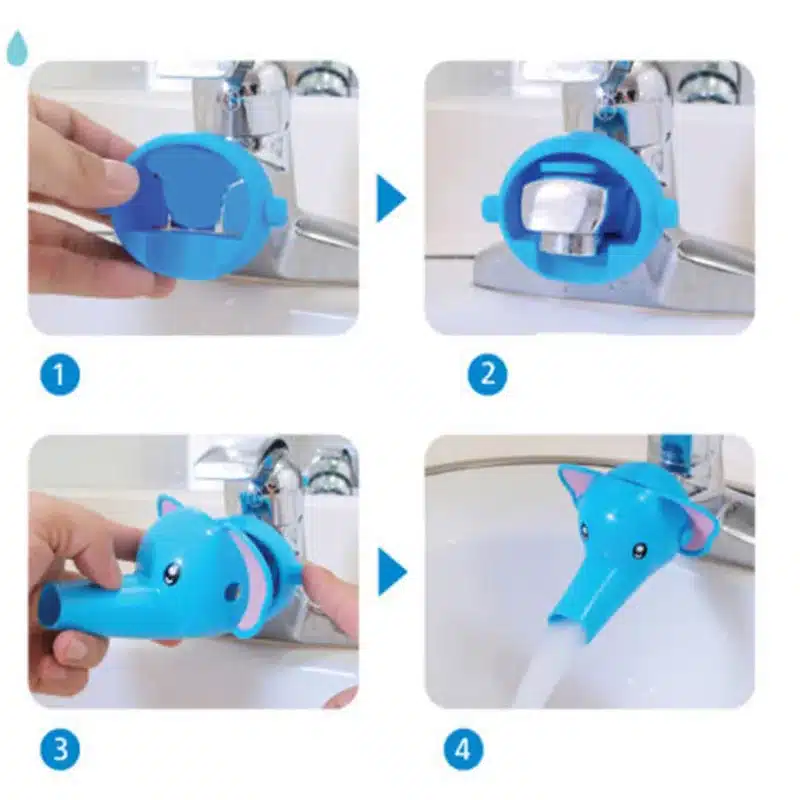 1pcs Cartoon Faucet Extender For Kid Children Kid Hand Washing In Bathroom Sink Elephant Dolphin Duck Bathroom Accessories Hot 13