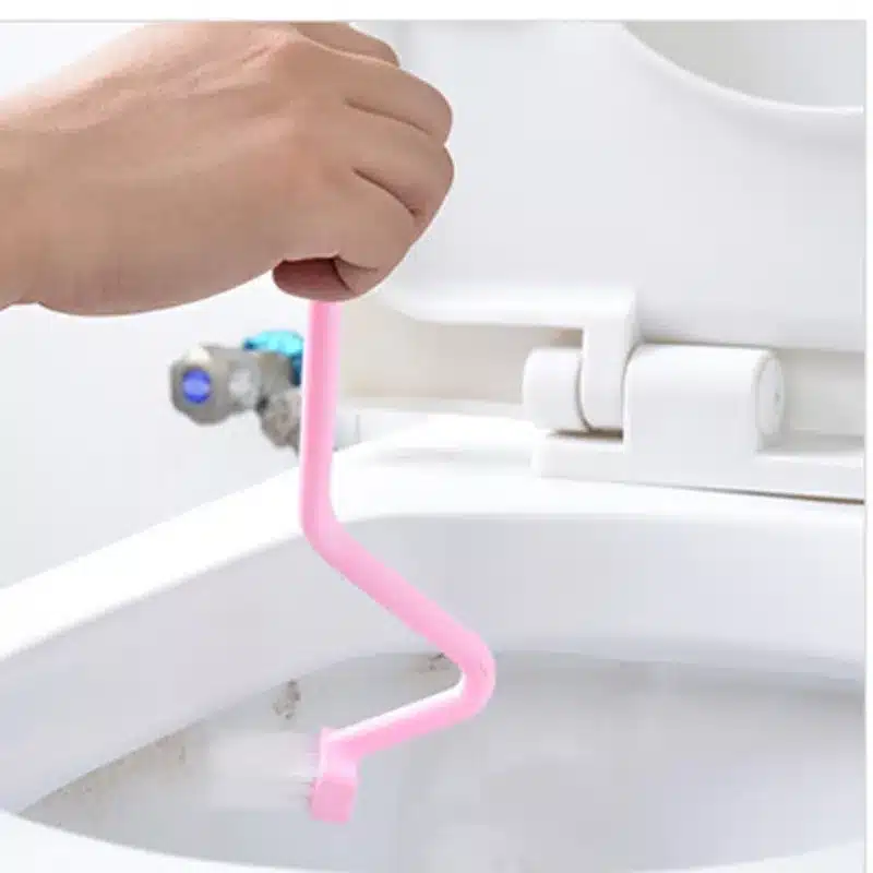 1PCS S-shaped Toliet Brushes Cleaning Kitchen Side Corners Curved Clean Window Households Brushed Cleaner Brushes Closestool 11