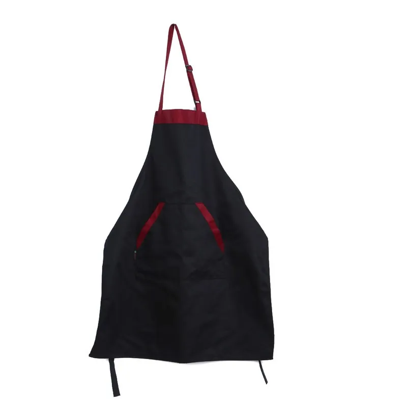 Unisex Halterneck Cooking Baking Aprons Catering Home House Kitchen Apron Aprons with 2 Pockets Kitchen Accessories 16