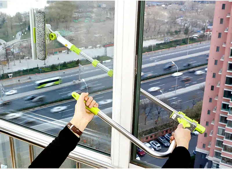 Eworld Hot Upgraded Telescopic High-rise Window Cleaning Glass Cleaner Brush For Washing Window Dust Brush Clean Windows Hobot 20