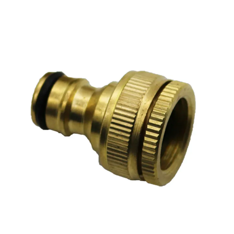 1PCS Pure Brass Faucets Standard Connector Washing Machine Gun Quick Connect Fitting Pipe Connections 1/2 "3/4" 16mm Hose 34