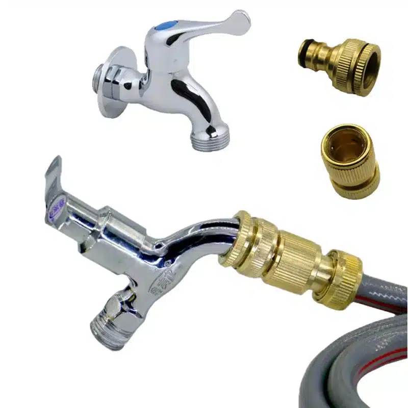 1PCS Pure Brass Faucets Standard Connector Washing Machine Gun Quick Connect Fitting Pipe Connections 1/2 "3/4" 16mm Hose 37