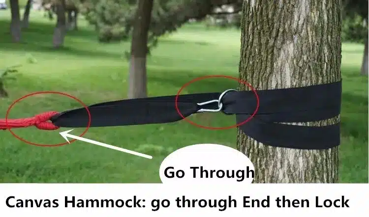 Essential Can Hold 200kg OutDoor Camping Hiking Hammock Hanging Belt Hammock Strap Rope with Metal Buckle Load Bind Rope 9