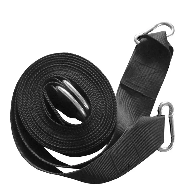 Essential Can Hold 200kg OutDoor Camping Hiking Hammock Hanging Belt Hammock Strap Rope with Metal Buckle Load Bind Rope 16
