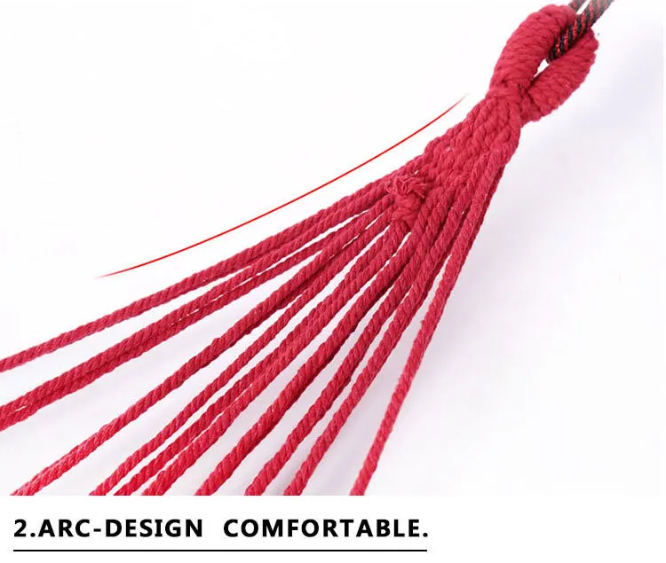 250*150cm 2 People Outdoor Canvas Camping Hammock Bend Wood Stick steady Hamak Garden Swing Hanging Chair Hangmat Blue Red 14